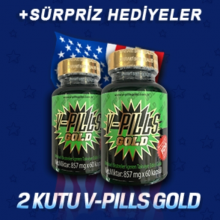 2 ADET V-PILLS GOLD